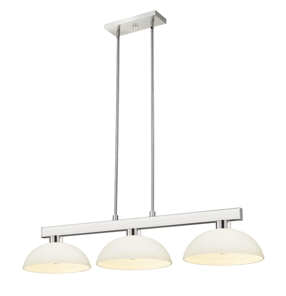 Cobalt 3-Light Linear Pendant Light In Brushed Nickel