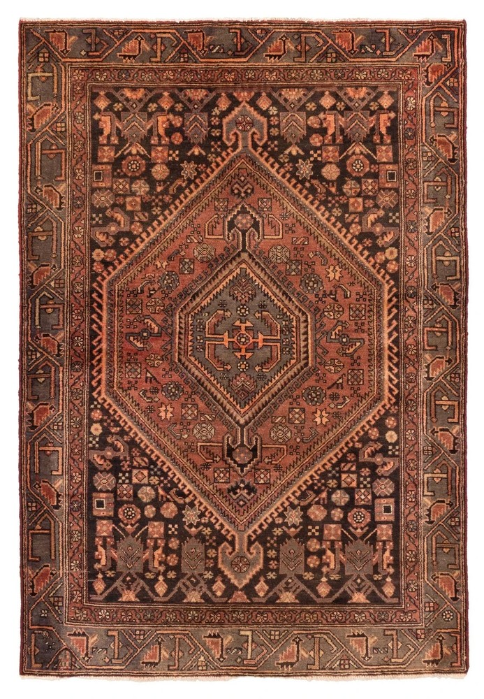 Hand Knotted Tribal Medallion Wool Rug Red Rust Oriental Area Carpet