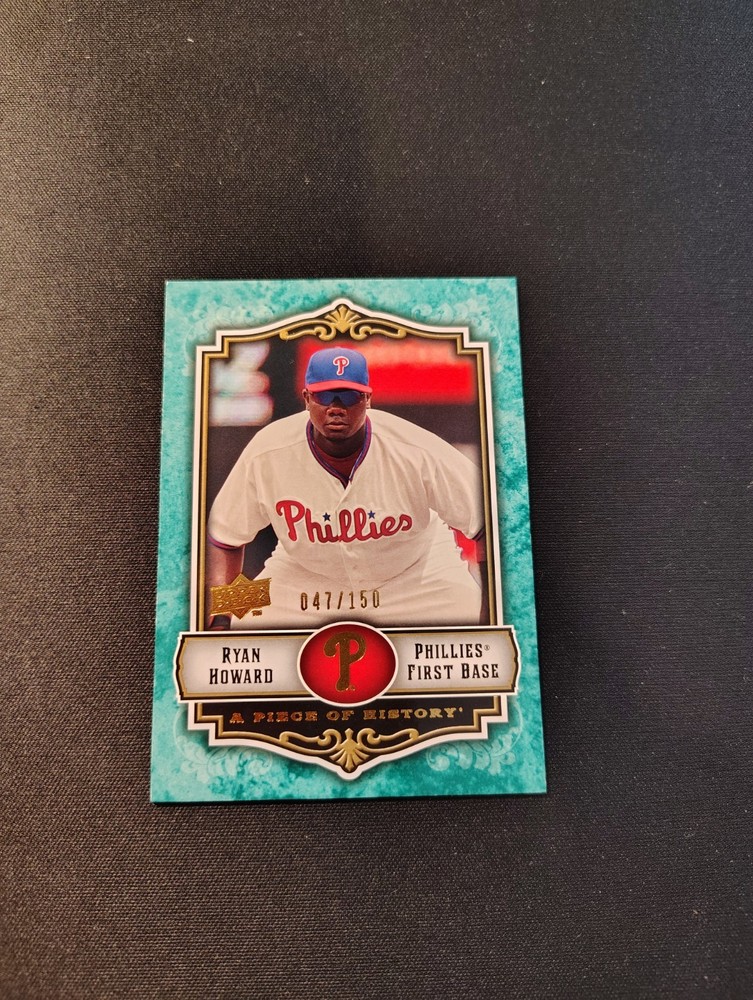 2009 Upper Deck A Piece of History - Ryan Howard #72 Green /150