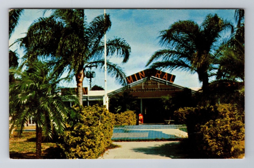 Venice FL-Florida, Warm Mineral Springs, Antique Vintage Souvenir Postcard
