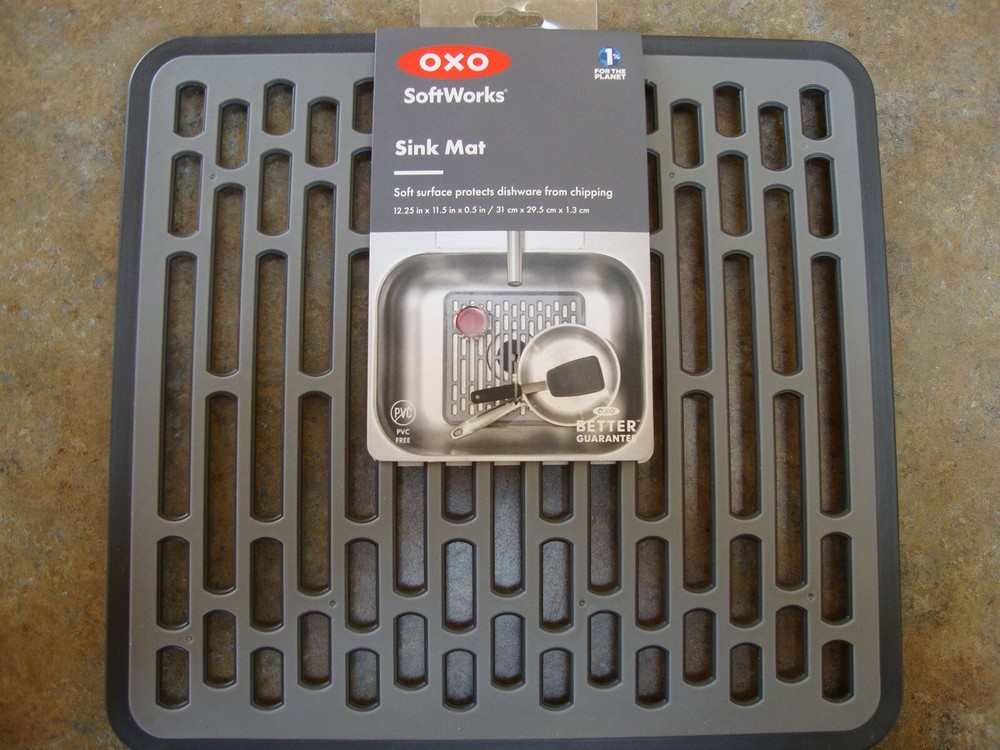 OXO Softworks PVC-Free Soft Surface Sink Mat 12.25 x 11.5 Inches
