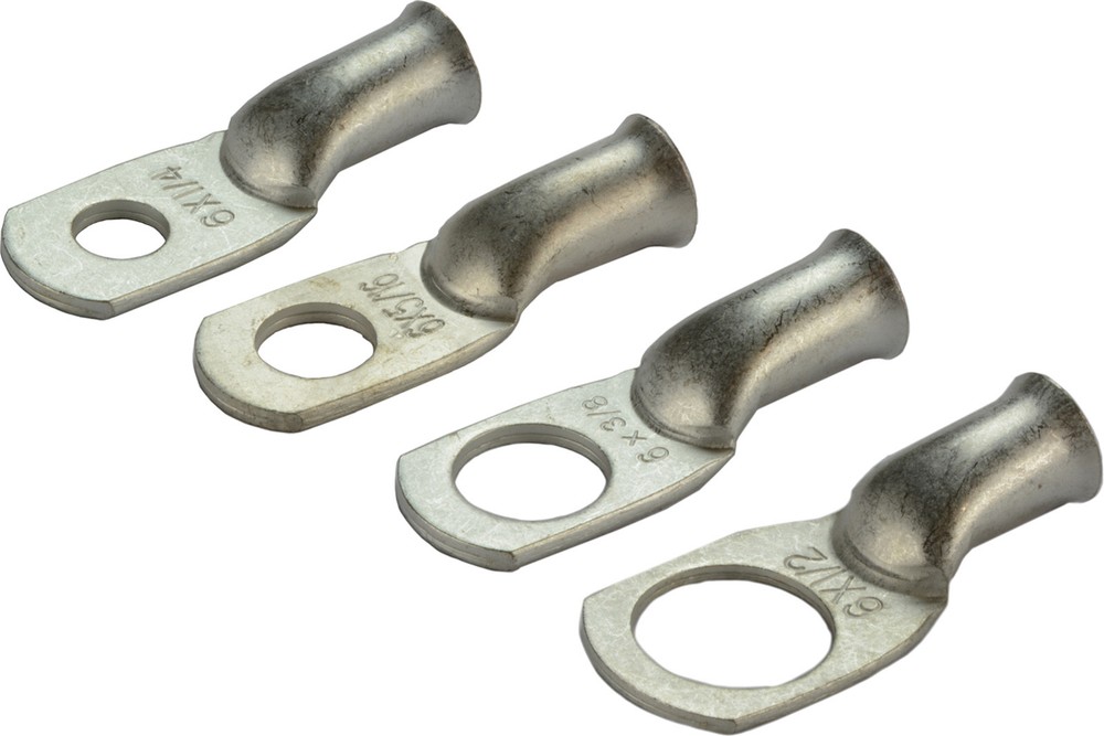 TEMCo Tinned Copper Lug Ring Terminals Battery Wire Welding Cable AWG