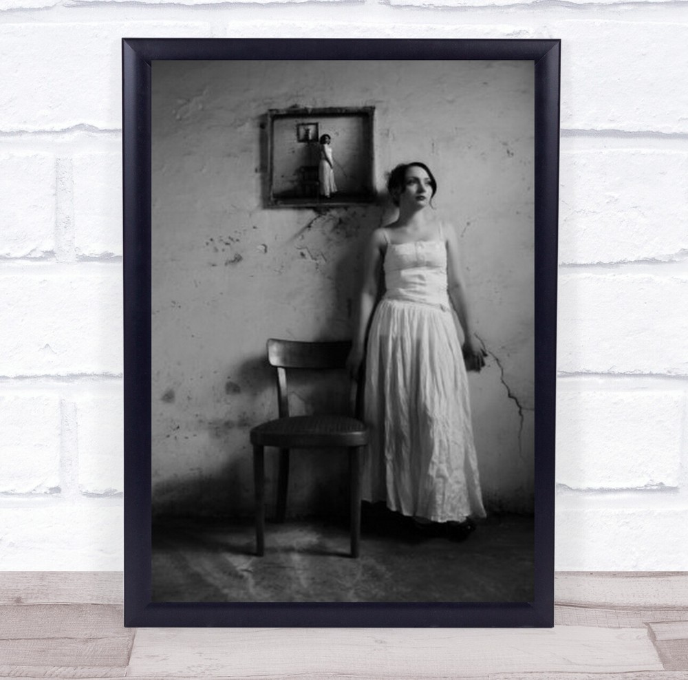 So Lonely I Stand Portrait Woman Zagreb Croatia Wall Art Print