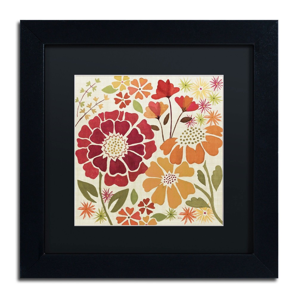 Spice Garden I Artwork by Veronique Charron, 11 by 11-Inch, Matte Black