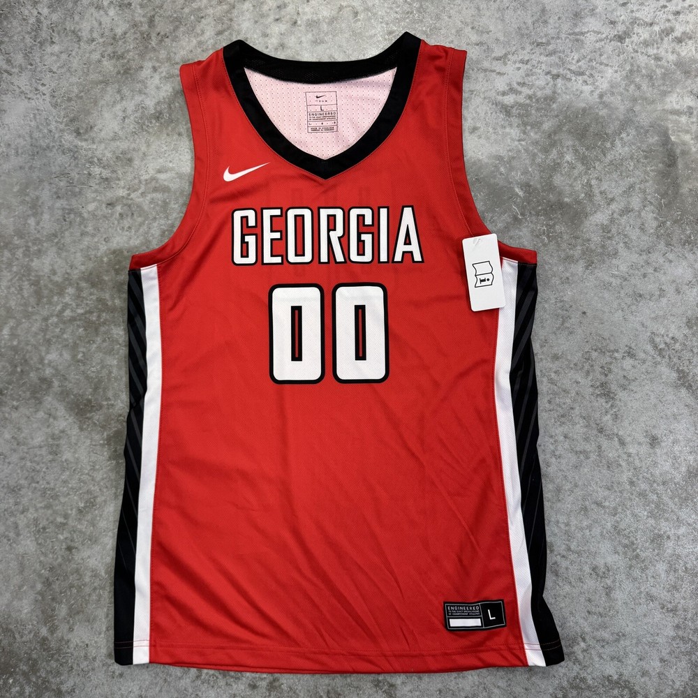 Georgia Bulldogs Nike Mens Basketball Jersey Large NWT March Madness