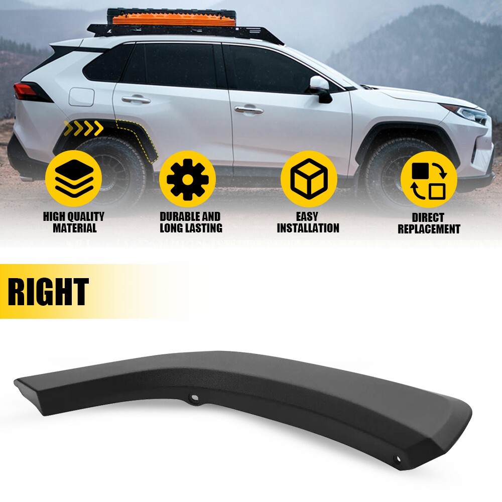 Rear Door Flare Arch Trim Molding Right Passenger Side For 2019-2024 Toyota Rav4