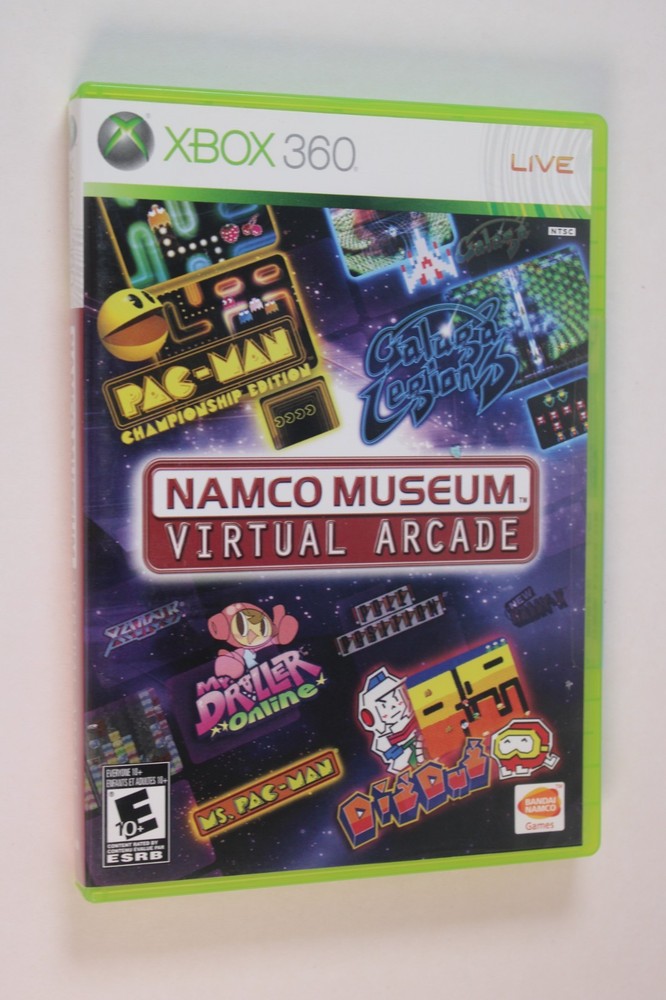 Namco Museum: Virtual Arcade (Microsoft Xbox 360, 2008) Authentic, tested/works