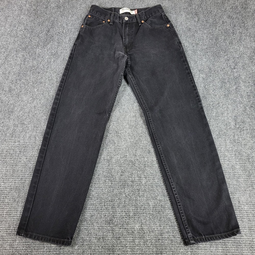 Levi's 550 Men's Black Relaxed Fit Denim Jeans 29x30.5 Y2K Baggy Streetwear