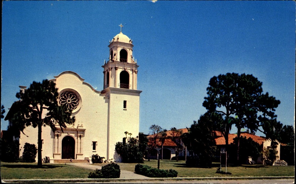 Christ Episcopal Church ~ Bradenton Florida FL ~ 1960s postcard