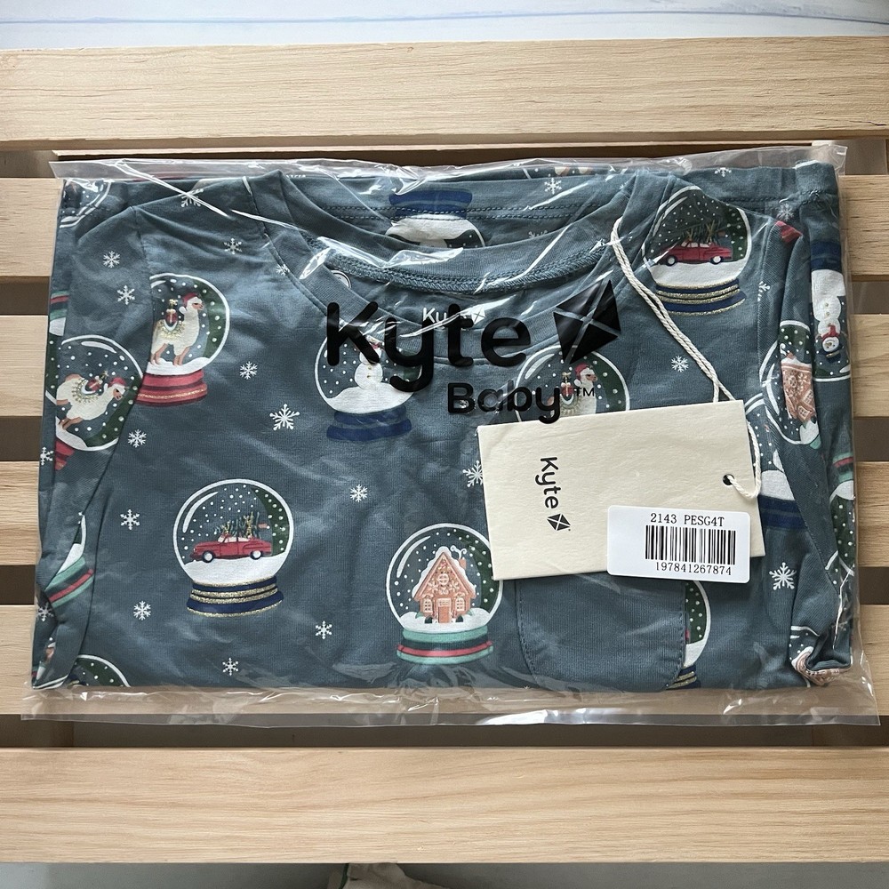 *NIB* Platinum Exclusive Kyte Baby 4T Long Sleeve Toddler Crew Neck T Snow Globe