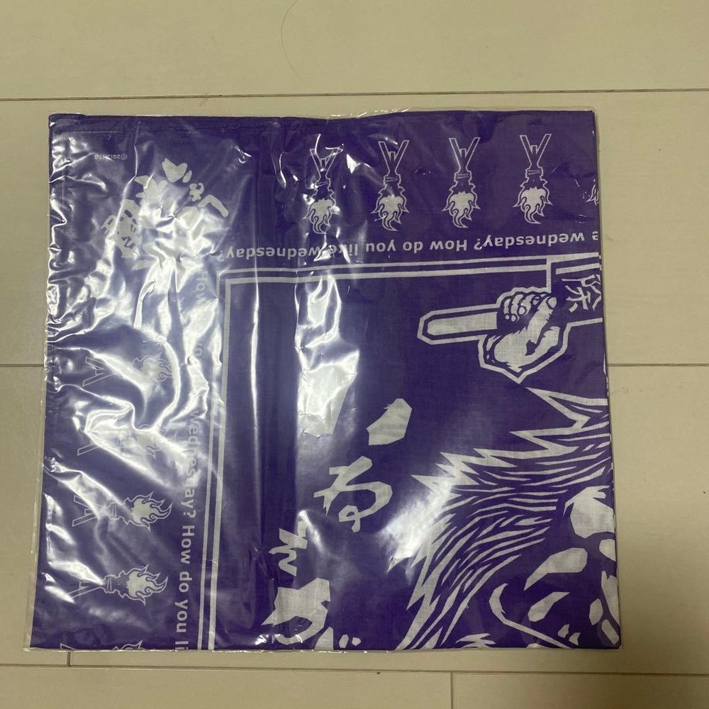 Japanese Tenugui Towels How about Wednesday Bandana Namahage Purple