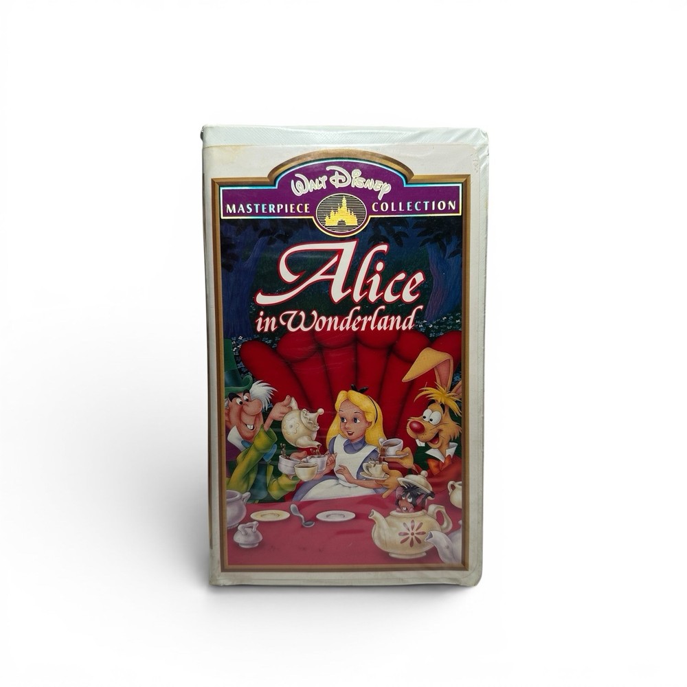 Alice in Wonderland VHS 1999 Disney Video Tape Masterpiece Inserts VTG Clamshell