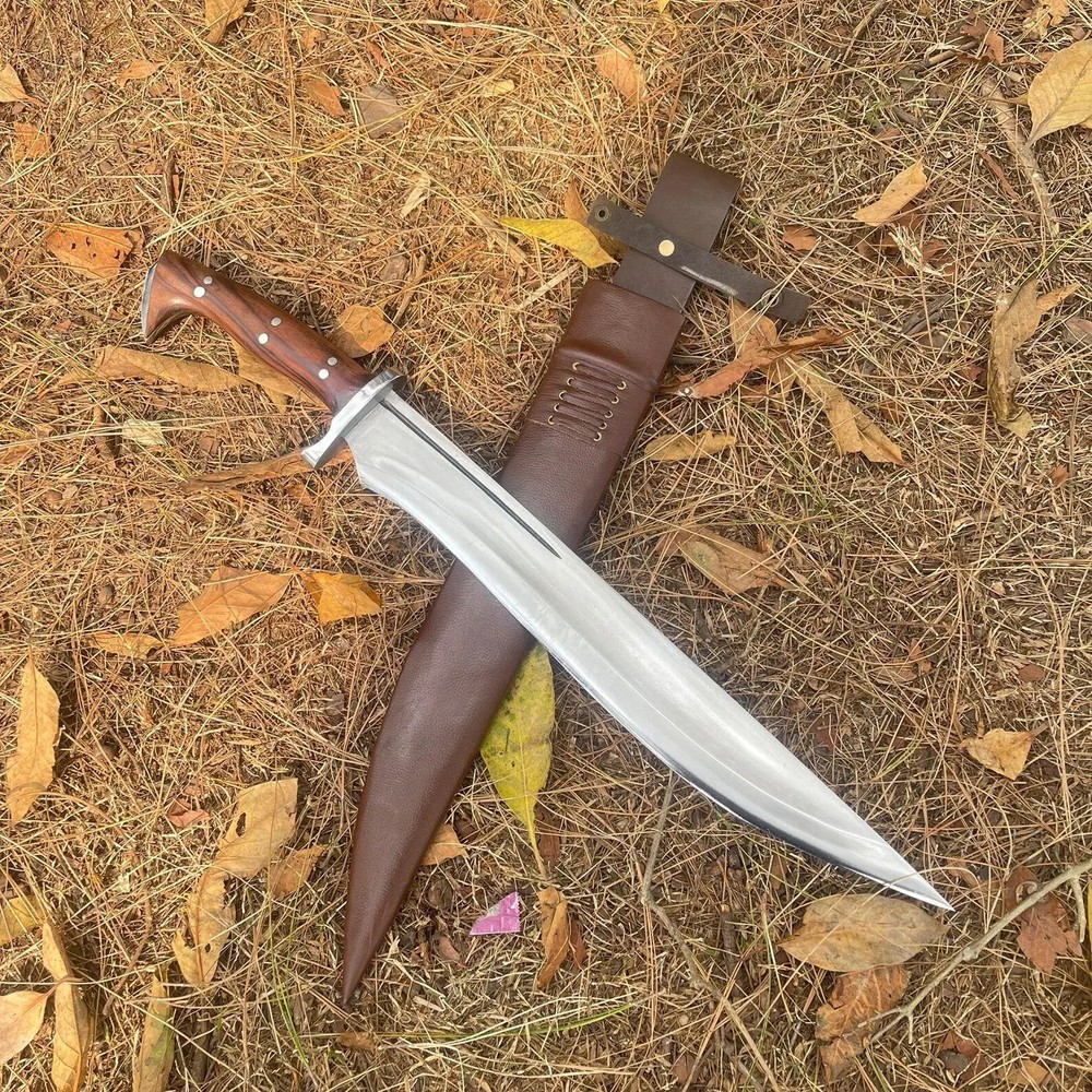 Custom Handmade Carbon Steel Blade Survival Machete Knife| Hunting Knife Camping