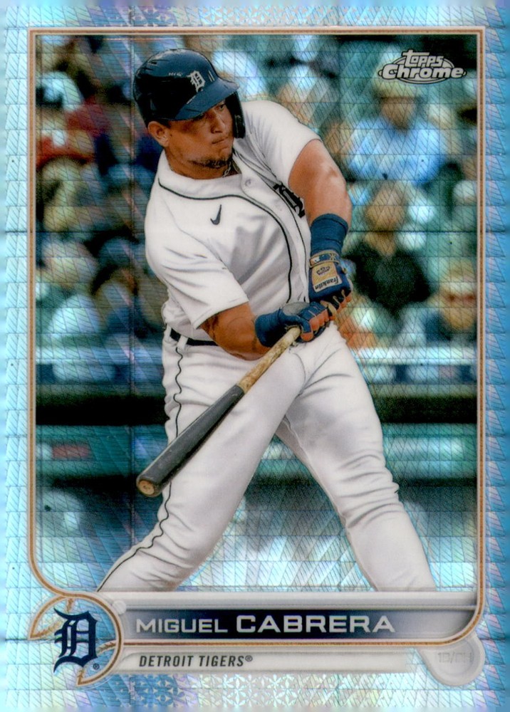 2022 Topps Chrome #96 Miguel Cabrera Prism Refractor