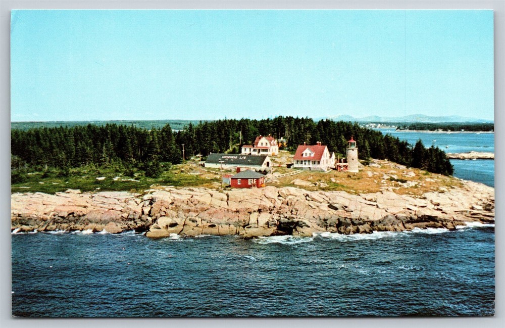 Maine Cape Whitehead Island South of Owl's Head Lighthouse Postcard, C4