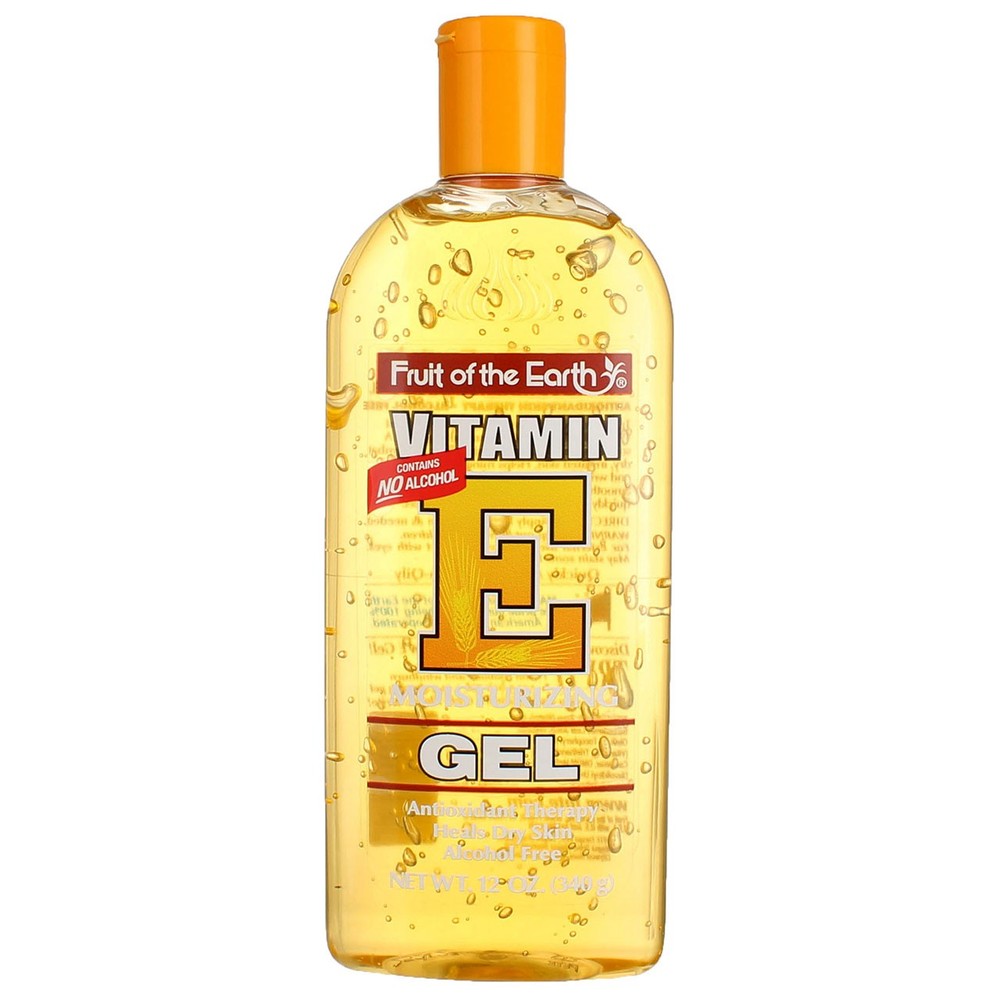 2 Pack Fruit of the Earth Vitamin E Skin Hydrating Gel 12 oz Each