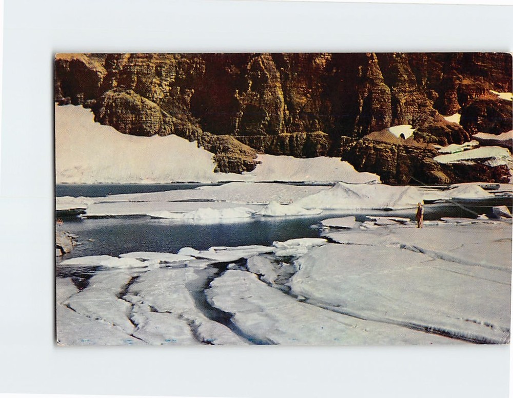 Postcard Iceberg Lake Glacier National Park Montana USA