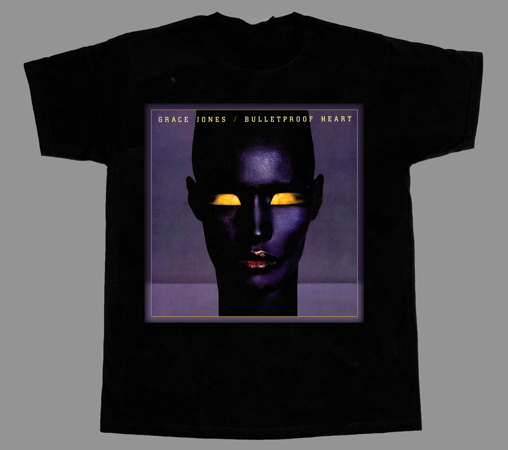 Rare Grace Jones Bulletproof Heart Black Unisex T-Shirt All Sizes QA070