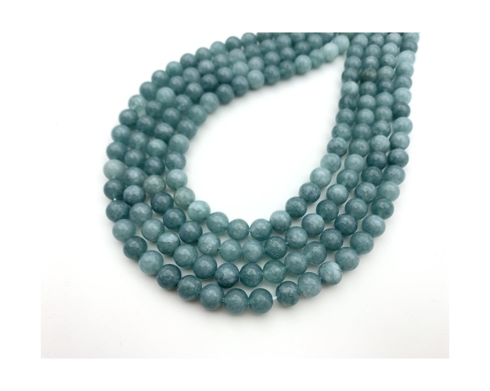 8mm Natural Stone Beads for DIY Jewelry Making and Accessories – Pack of 45