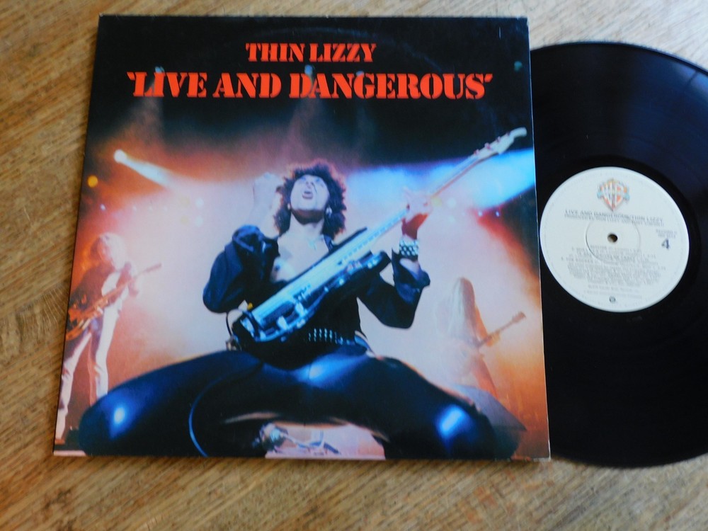 Thin Lizzy  Live & Dangerous  1978 Warner  2 LPs Gatefold Photo Inner sleeves EX