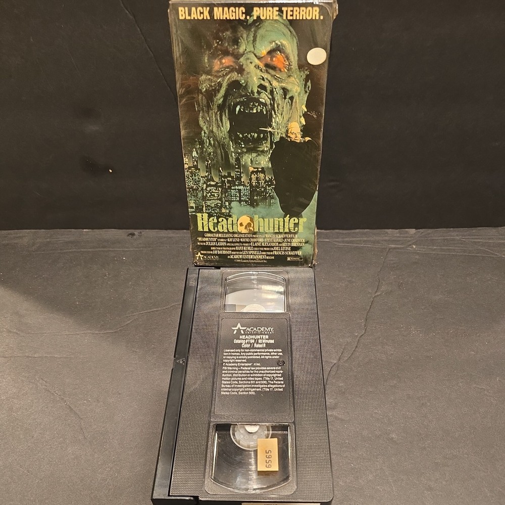 Headhunter Vhs Screener Rare Promo Horror Oop Tested Cult(44)