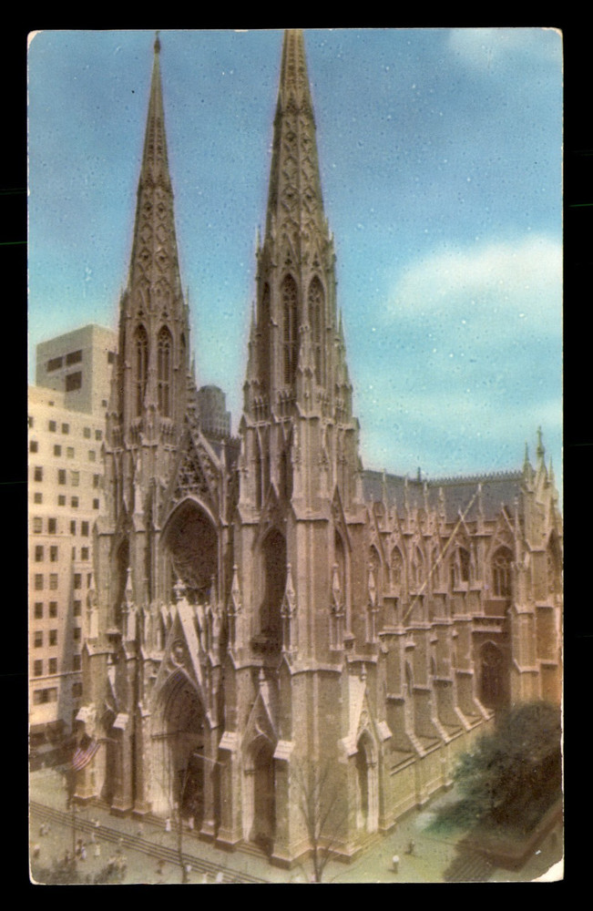 St Patricks Cathedral Roman Catholic Church New York City NY Unp Postcard