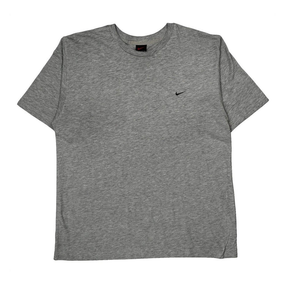 Nike T-Shirt - Large Gray Cotton