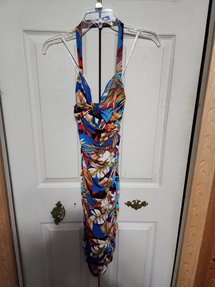 Womes Boston Proper Blue Floral  Dress Size 4