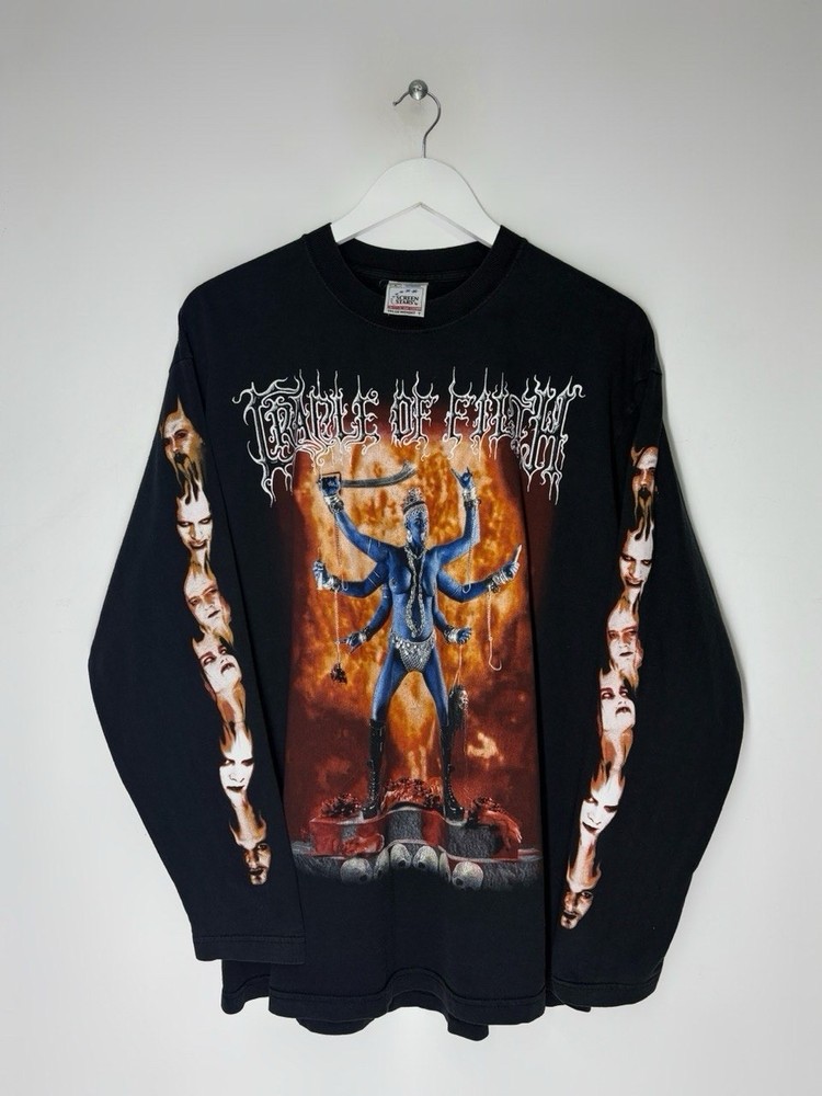 Vintage 2000 Cradle of Filth Destroyer World 90s Band T-shirt Screen Stars Sz L