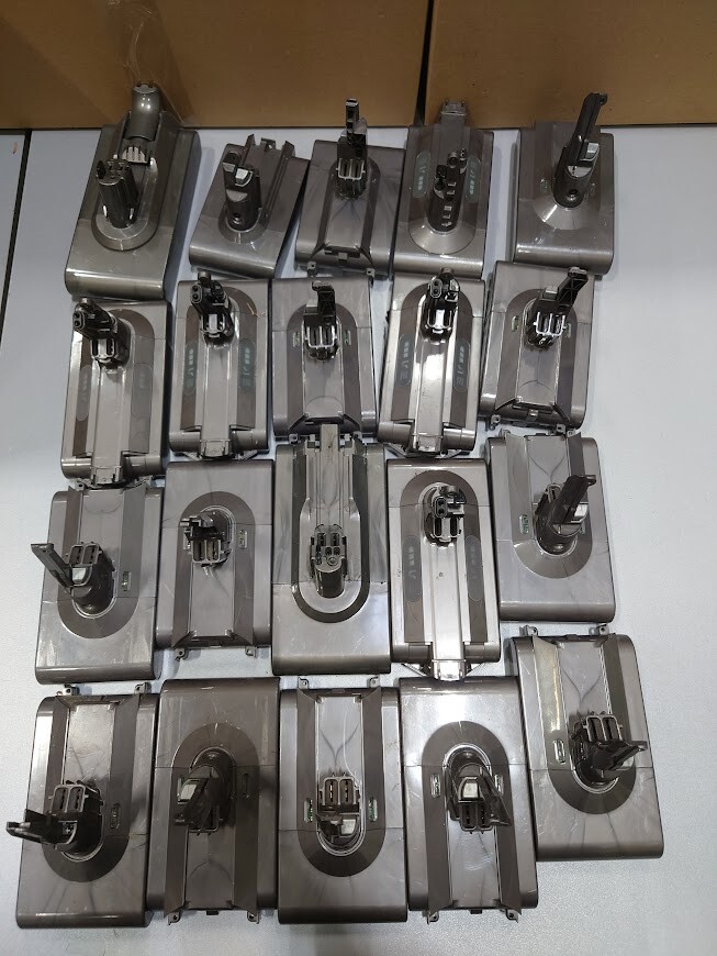 Lot of 20 Dyson Batteries for Parts - Various Models, No Accessories