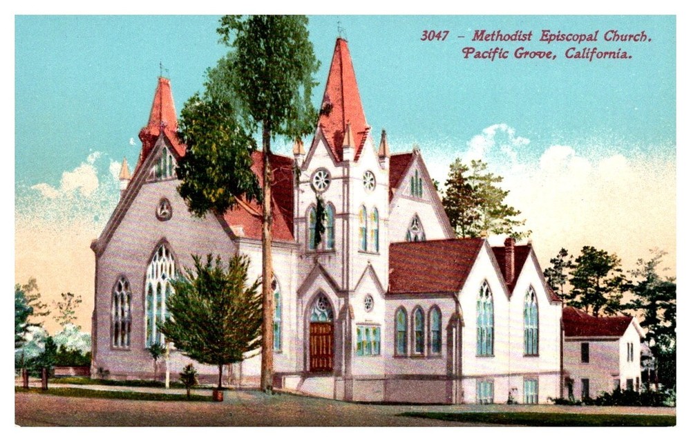 c1910 Methodist Episcopal Church Pacific Grove California Vintage Postcard