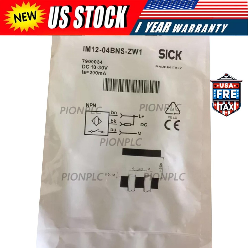 New SICK IM12-04BNS-ZW1 7900034 IM1204BNSZW1 Optic Electronic Sensor