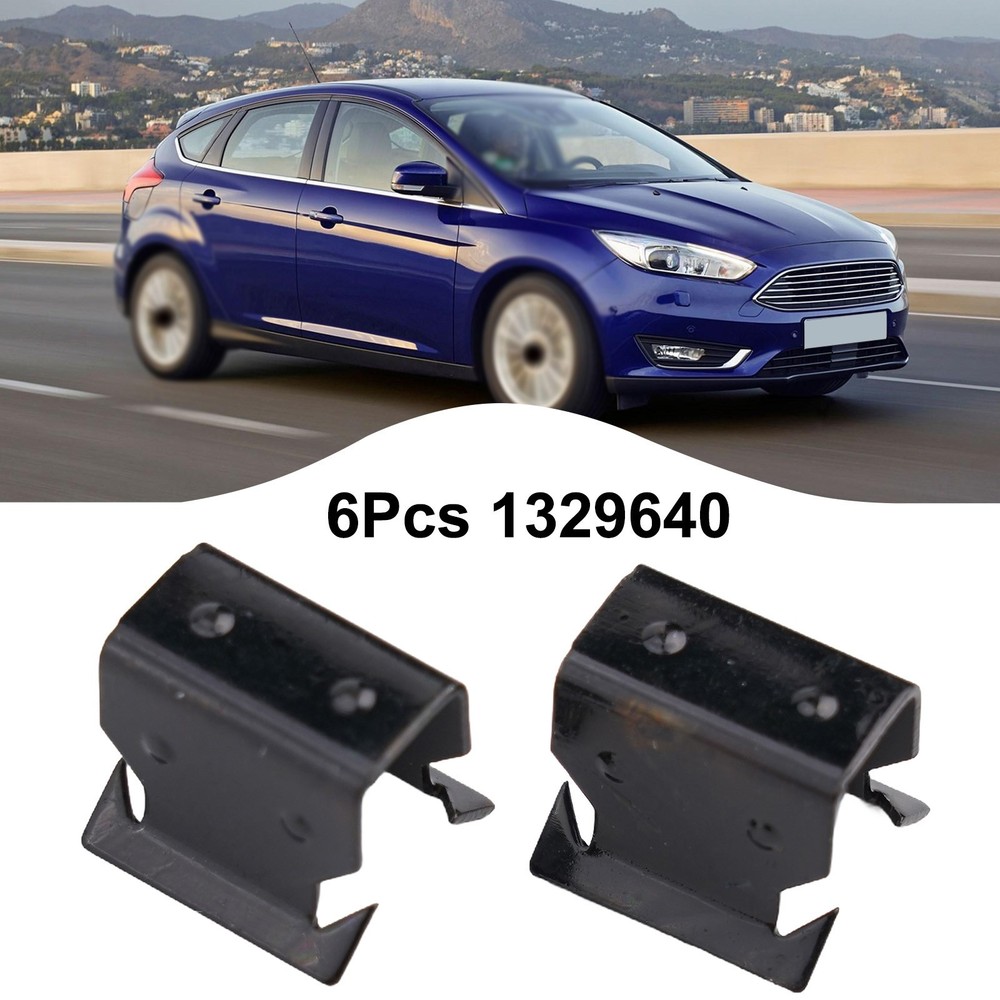 OEM 1329640 Car Cowl Scuttle Panel Trim Clips for Ford For Focus MK2 Pack of 6