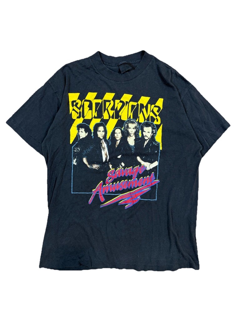 Vintage 1988 Scorpions Savage Amusement Tour Shirt Size:  Large