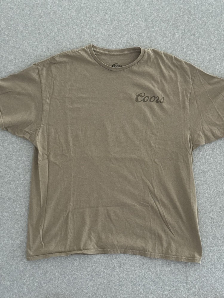 Coors Banquet Rodeo T-Shirt Brown Green Country Western Beer Tee Men’s Size 2XL