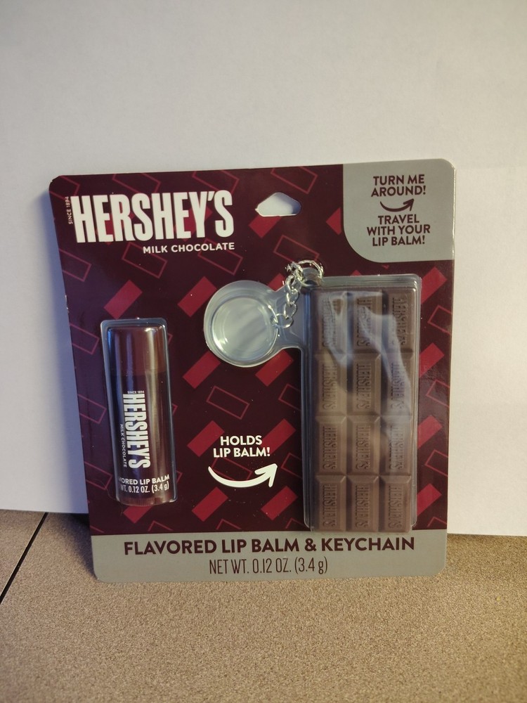 Hershey's Milk Chocolate Lip Balm & Keychain Holder Set- 0.12 oz (3.4 g)