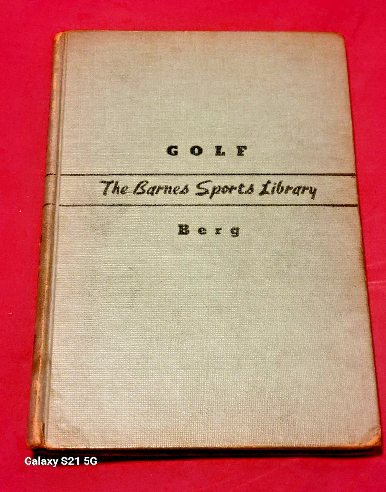 GOLF Patty Berg April 1946 8th Printing Barnes Sports Library Vintage Hardcover