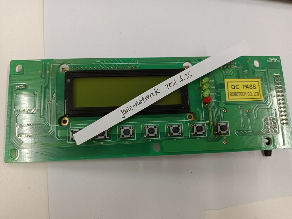 1pc used ROBOTECH RC2/4. FRONT-PANEL VER:4.0 via DHL or Fedex fast shipping