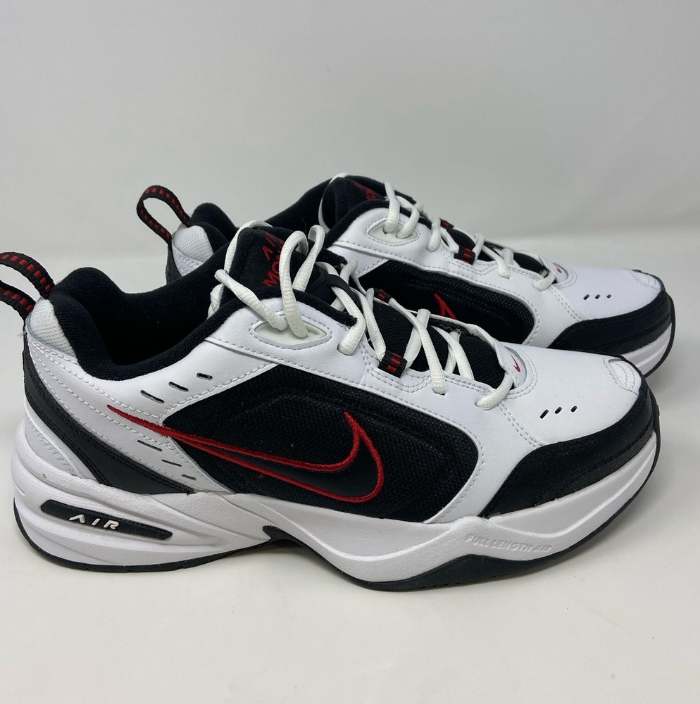 Nike Air Monarch IV 415445-101 White/Black-Red Men’s Size 10 Standard Width