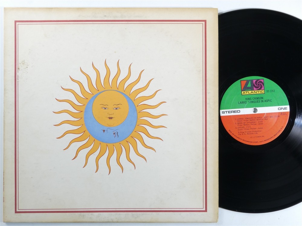 KING CRIMSON Larks' Tongues In Aspic ATLANTIC LP VG+ matte cover f