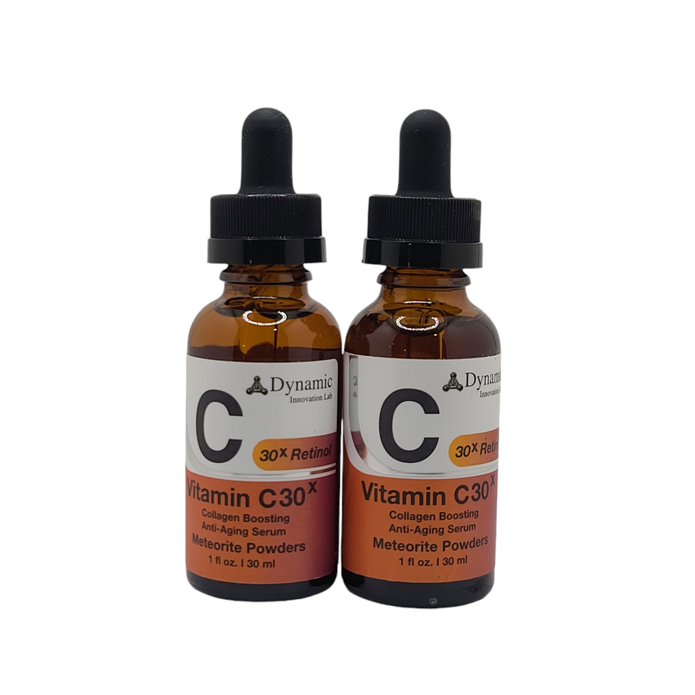 2 Pack Dynamic Innovation Lab- Vitamin c30x Collagen Boosting Anti-Aging Serum