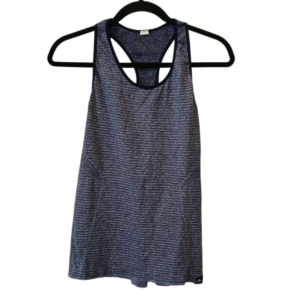 New Balance J. Crew Women’s Racerback Tank Top Size Large Blue Gray Athletic