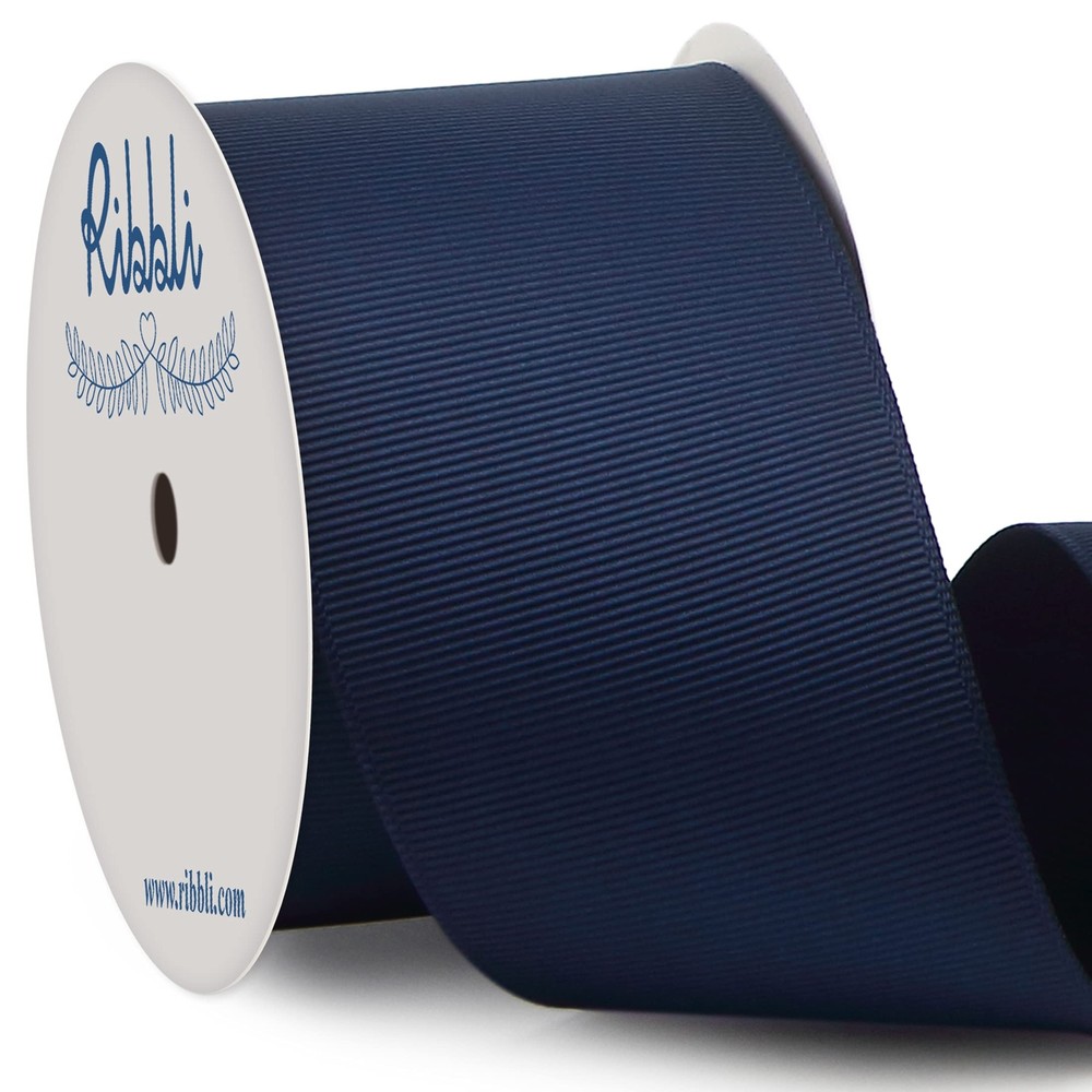 10 Yards Navy Grosgrain Ribbon 2in Wide for DIY Bows Hair Crafts