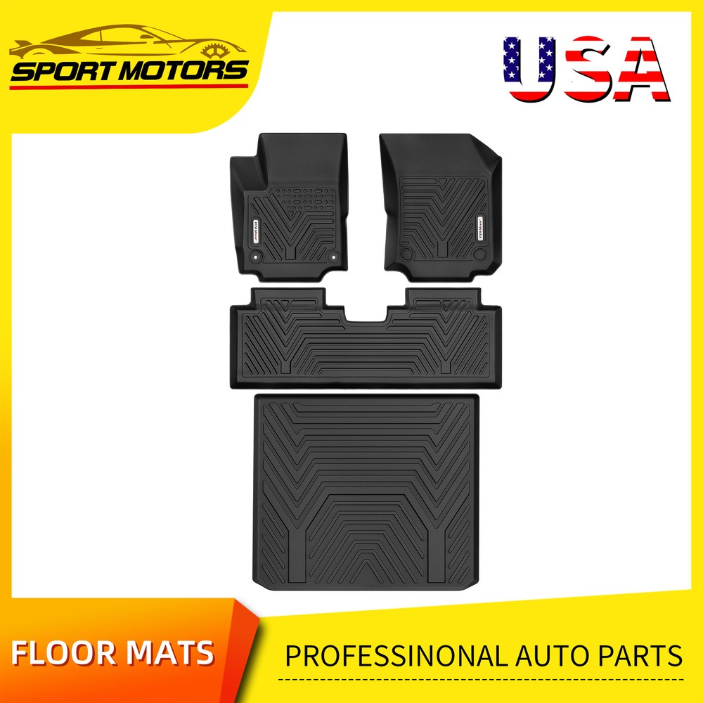 Floor Mats + Cargo Liner for 2018-2024 Chevrolet Equinox All Weather Anti-Slip