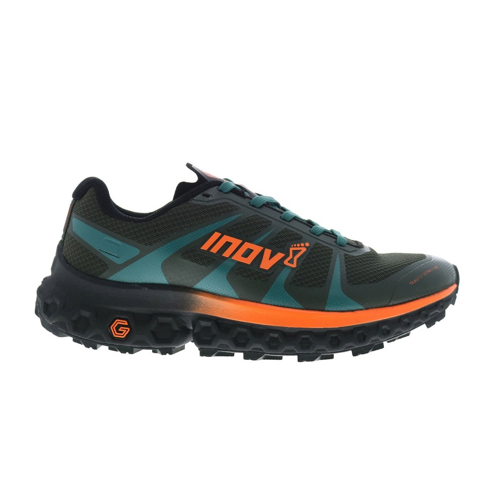 Inov-8 TrailFly Ultra G 300 Max Mens Black Mesh Athletic Hiking Shoes