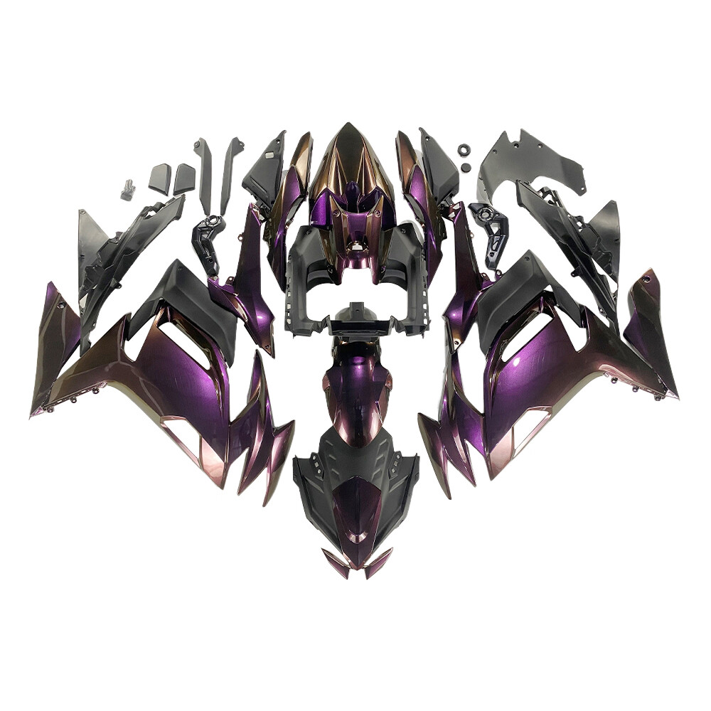 Injection Purple Black Fairings for Kawasaki Ninja 650 ER-6F 2020-2023 Bodywork