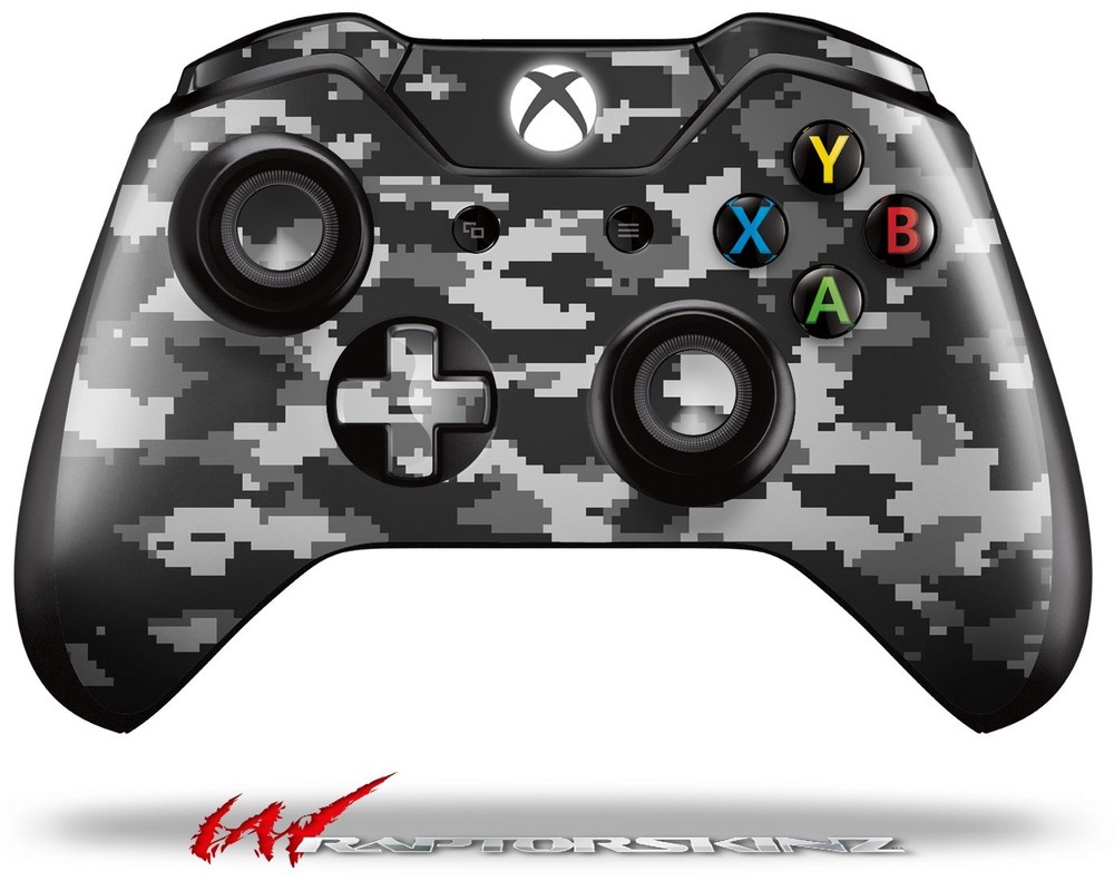 WraptorCamo Digital Camo Gray Skin for XBOX One Controller