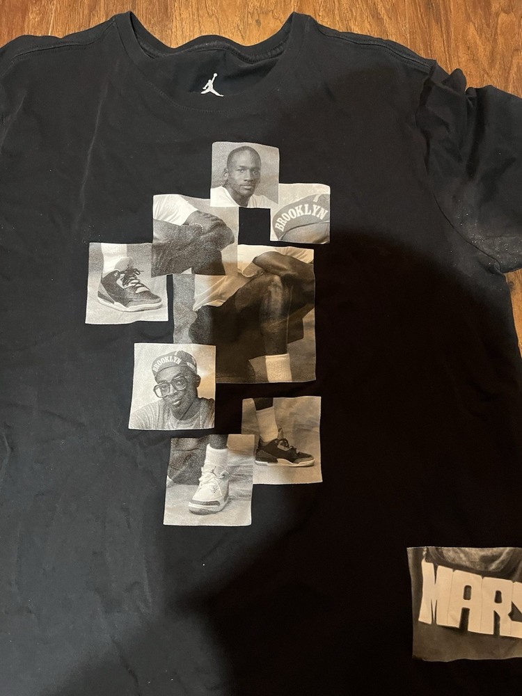Nike Air Jordan Son Of Mars Spike Lee Black Shirt XL Has Flaws