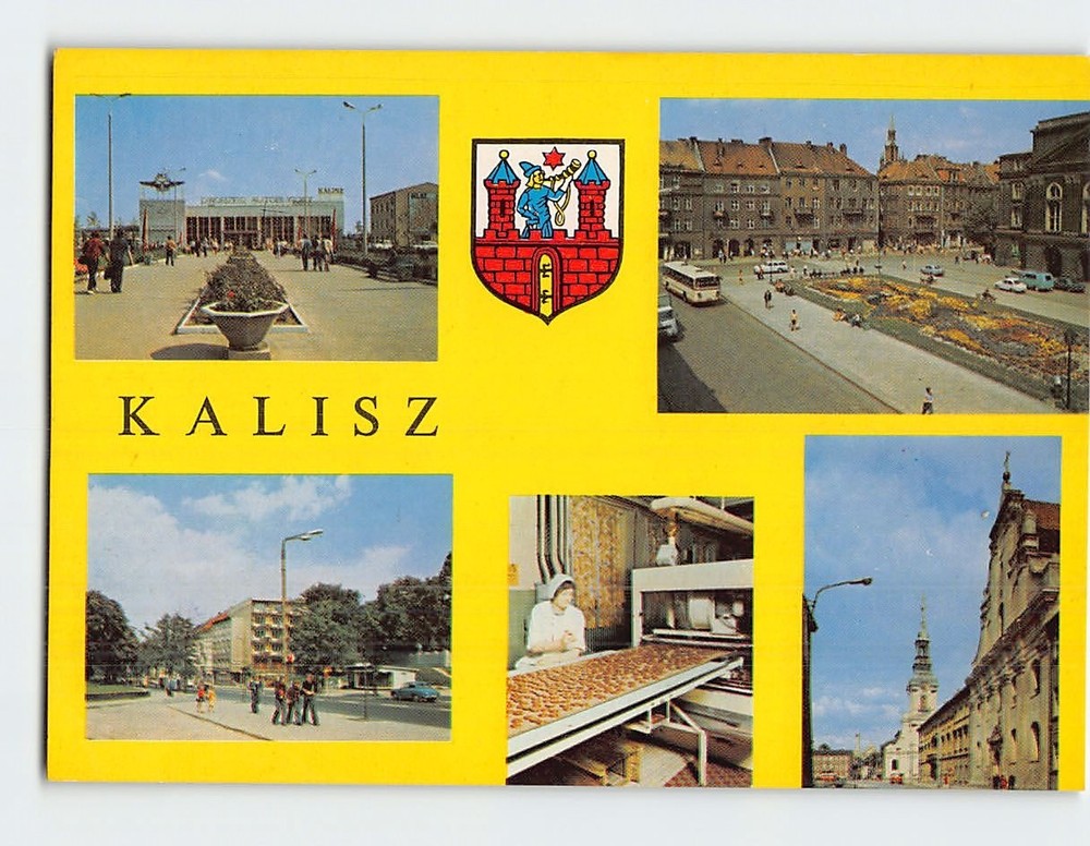 Postcard Scenes & Views Kalisz City in Poland