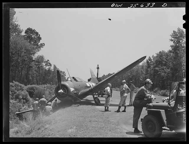 Myrtle Beach South Carolina Air Service Command A-20 Taxi Strip Crash 1943